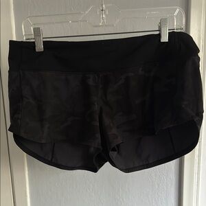 Women's Black Camo Shorts